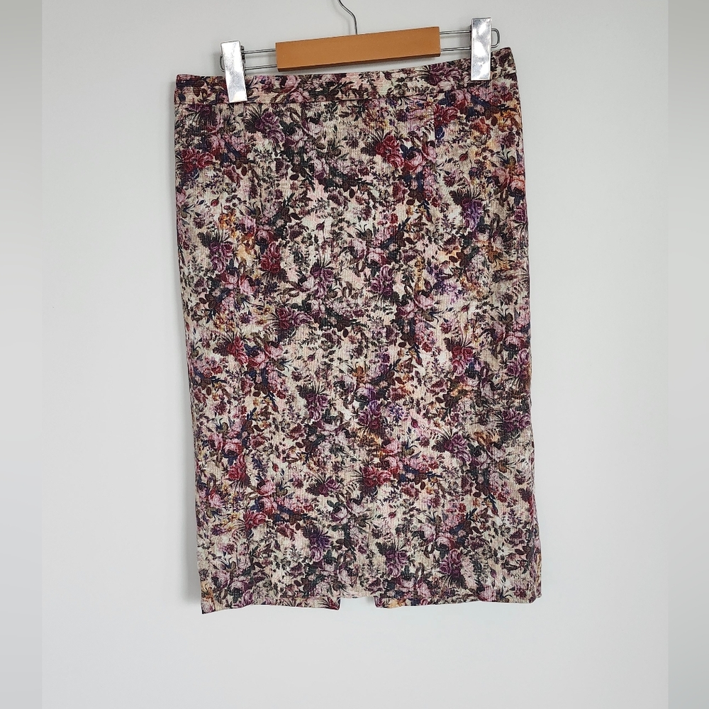 Zara Floral Pencil Skirt